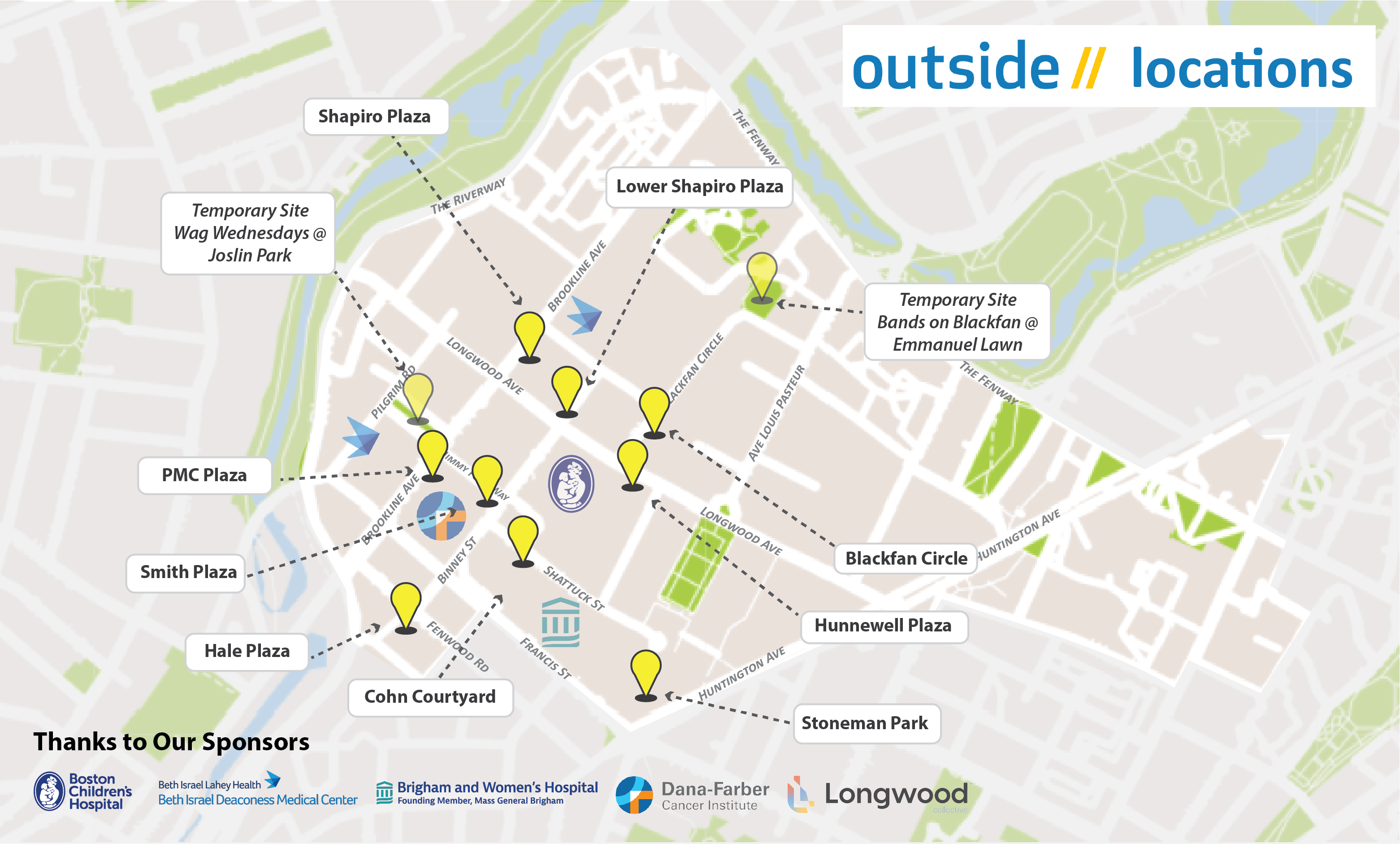 Outside// site map in the LMA.