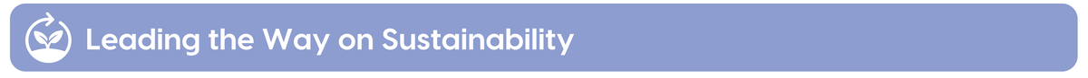 leading the way on sustainability